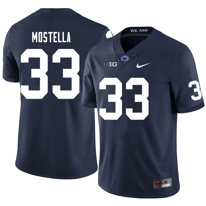 NCAA Nike Men's Penn State Nittany Lions Bryce Mostella #33 College Football Authentic Navy Stitched Jersey BTL3498VA